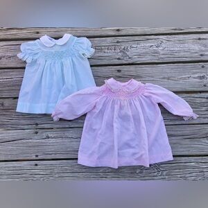 Charming Pink and Blue Kids Dresses